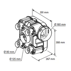 Ensemble VMC simple flux hygroréglable Green'air Hygro basse consommation Autogyre