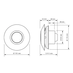 Extracteur d'air permanent Autogyre Smart'Air mural silencieux 100 mm blanc