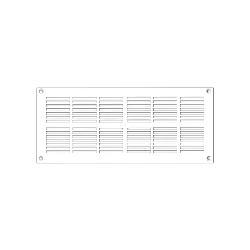 Grille de ventilation PVC extra-plate - 254 x 110 mm épaisseur 3 mm - Blanc