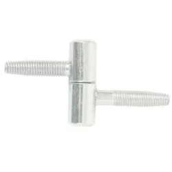 Fiche à visser Torbel acier zingué blanc pour menuiserie bois - diamètre nœud 12 mm