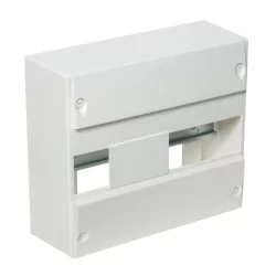 Coffret électrique d'intérieur vide 1 rail DIN 13 modules Blanc