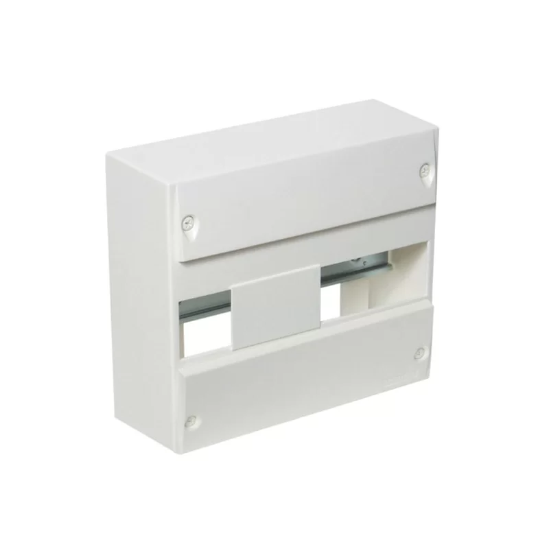 Coffret électrique d'intérieur vide 1 rail DIN 13 modules Blanc