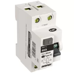 Interrupteur différenciel 2X40A 30MA Type AC