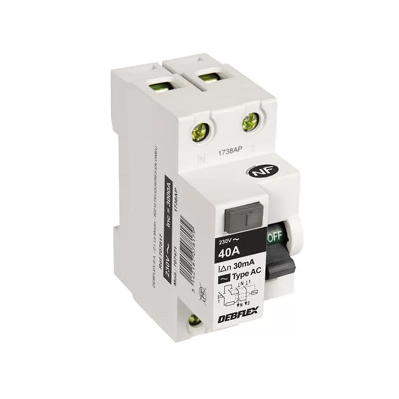 Interrupteur différenciel 2X40A 30MA Type AC