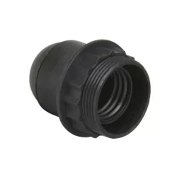 Douille à vis pour luminaire - Raccord fileté 10 mm - Bague Ø 58 mm - Bakélite - Noir