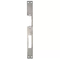 Têtière de gâche électrique Vachette réversible double empennage en alu - 250 x 25 mm