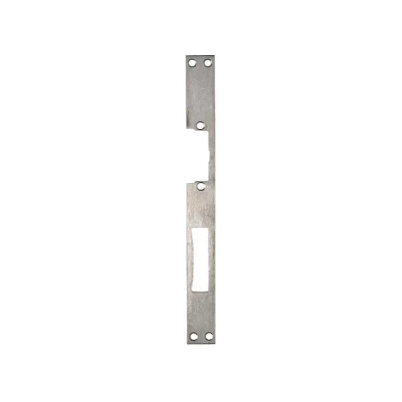 Têtière de gâche électrique Vachette réversible double empennage en alu - 250 x 25 mm