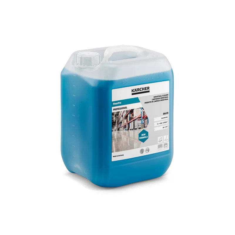 Détergent nettoyant industriel pour sols FloorPro RM 69 Karcher - Toute surface - Bidon 10 litres