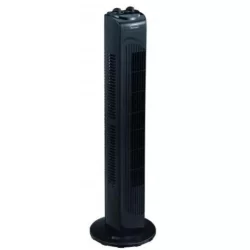 Ventilateur colonne d'air noire hauteur 78 cm - 45 W