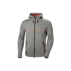 Sweat homme Hoodie Chelsea Evolution à capuche zippé Grey Melange