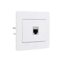 Prise encastrable RJ45 gamme Diam2 cat 6 blanc Debflex