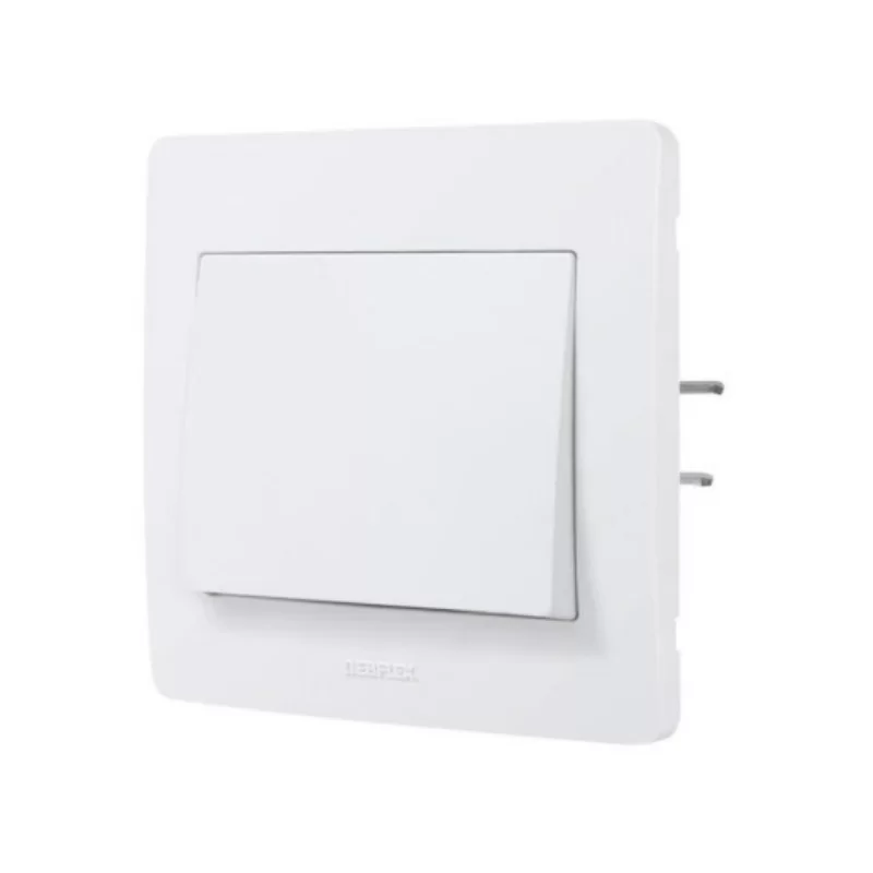 Bouton poussoir BLC encastrable Diam 2 blanc