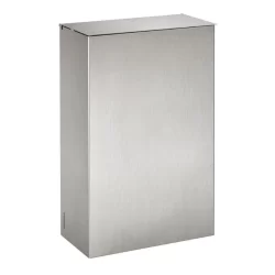 Poubelle murale en Inox brossé Axos avec étriers 10L