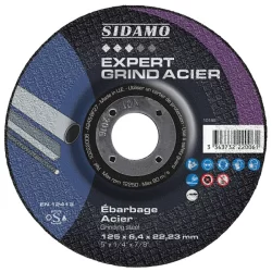 Disque à ébarber Expert Grind Acier diamètre 125 mm épaisseur 6.4 mm alésage 22.23 mm