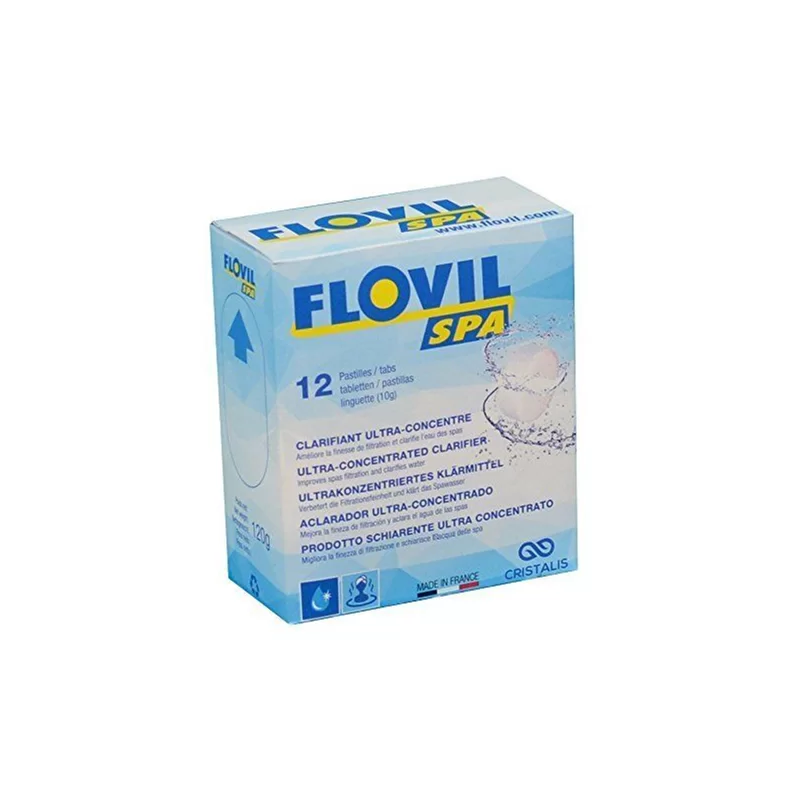 Floculent clarifiant ultra-concentré Flovil pour spa 12 pastilles de 10g