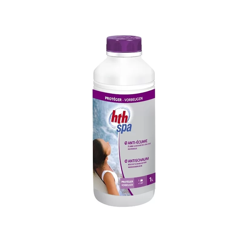 Traitement anti-mousse pour Spa - HTH Spa - bidon de 1 litre