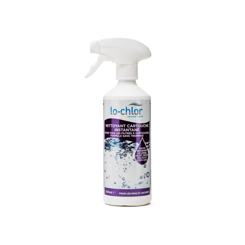 Nettoyant cartouche instantané Piscine Spa Lo-Chlor 500ml