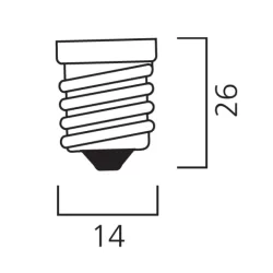 Ampoule LED flamme Sylvania ToLEDo dépolie 3W 250 lm 827 E14 2700 K blanc chaud