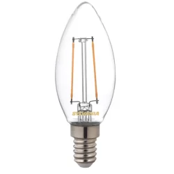 Ampoule LED ToLEDo rétro filaments flamme 2.5W 250lm E14 - Sylvania - 827 Blanc chaud