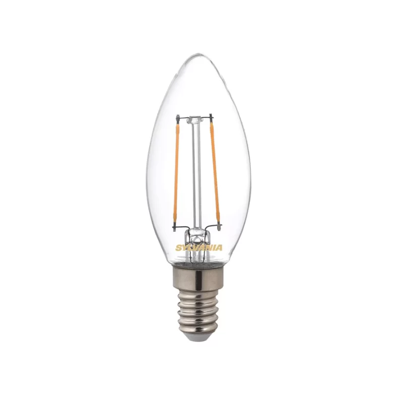 Ampoule LED ToLEDo rétro filaments flamme 2.5W 250lm E14 - Sylvania - 827 Blanc chaud