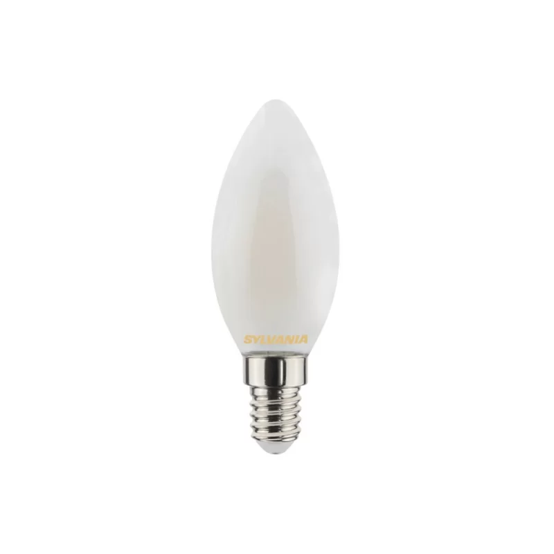 Ampoule LED Toledo Retro flamme satiné 4.5W 470lm E14 - Sylvania - 827 Blanc chaud