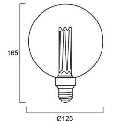 Ampoule ToLEDo mirage G120 2.5W 125lm E27 - Sylvania - 820 Bougie