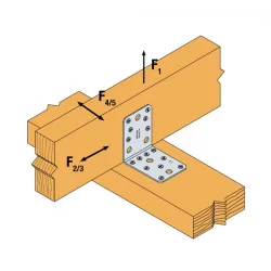 Équerre structurelle 65 x 88 x 88 mm épaisseur 2.5 mm