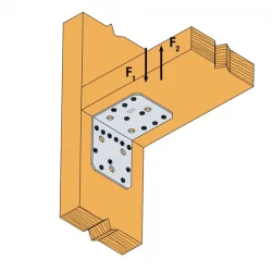 Équerre structurelle 65 x 88 x 88 mm épaisseur 2.5 mm