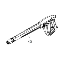 Pistolet de remplacement pour nettoyeur haute pression Kranzle K1050 TST