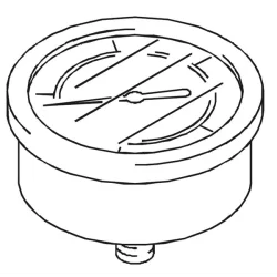 Manomètre 250 bar 63 mm 1/4 pour nettoyeur Kranzle K 160 TST 195 TST et 135