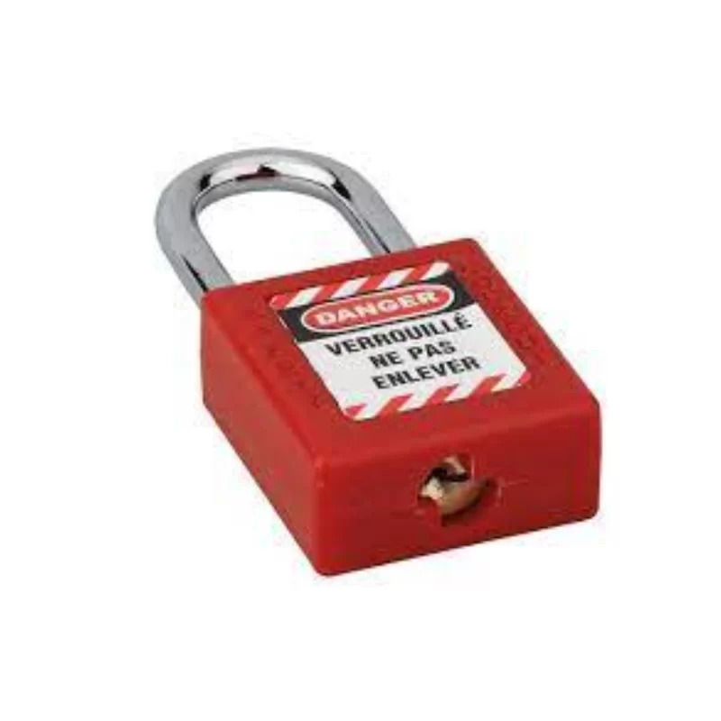 Cadenas de consignation largeur 40 mm anse acier Ø 6 X 38 mm couleur rouge