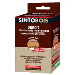 Durcisseur SintoBois pour bois abîmés - Résine époxy avec durcisseur - Sinto - 250 grammes