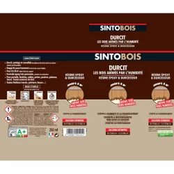 Durcisseur SintoBois pour bois abîmés - Résine époxy avec durcisseur - Sinto - 250 grammes