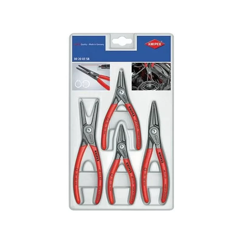 Jeu de 4 pinces de précision Knipex pour circlips