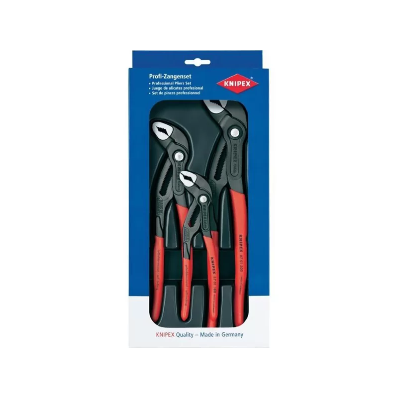 Pinces multiprises Cobra Knipex - lot de 3 pièces