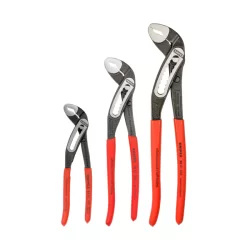 Jeu de 3 pinces multiprises Alligator Knipex - Longueur 180 - 250 - 300mm - Poignées gainées