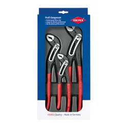 Jeu de 3 pinces multiprises Alligator Knipex - Longueur 180 - 250 - 300mm - Poignées gainées