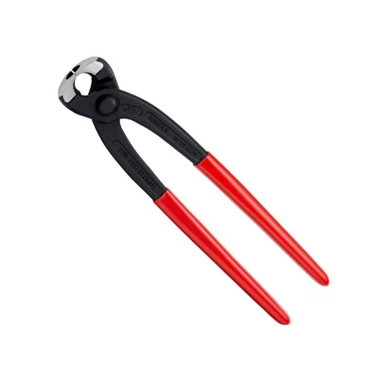 Pince pour collier de serrage à 1 ou 2 oreilles Knipex - 220 mm - Poignées gainées