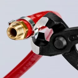 Pince pour collier de serrage à 1 ou 2 oreilles Knipex - 220 mm - Poignées gainées