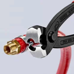 Pince pour collier de serrage à 1 ou 2 oreilles Knipex - 220 mm - Poignées gainées