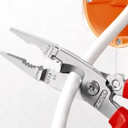 Pince multifonctionnelle installation électrique Knipex - Longueur 200 mm - Poignées gainées