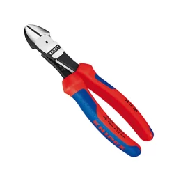 Pince coupante de côté Knipex à forte démultiplication avec ressort d'ouverture