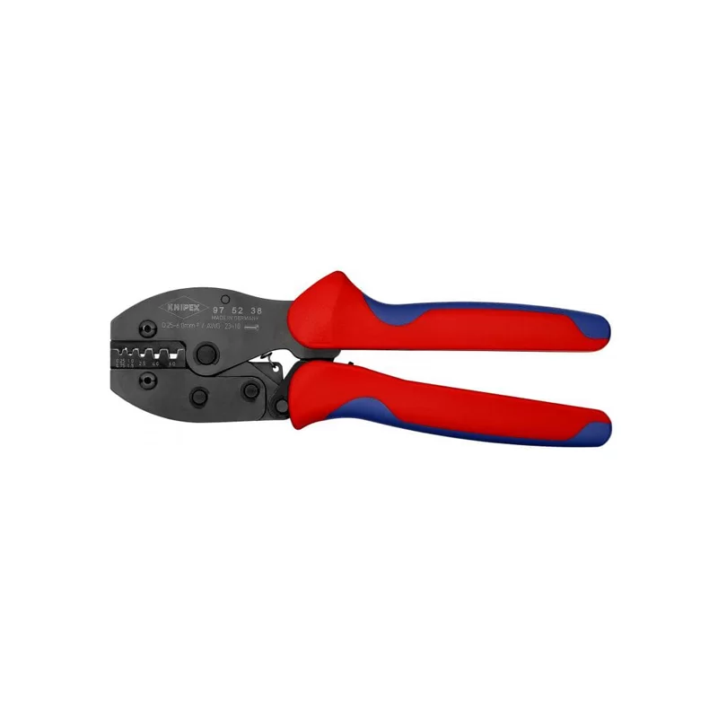 Pince à sertir pour embouts de câble isolés et non de 0,25-6 mm² - PreciForce 97 52 38 Knipex