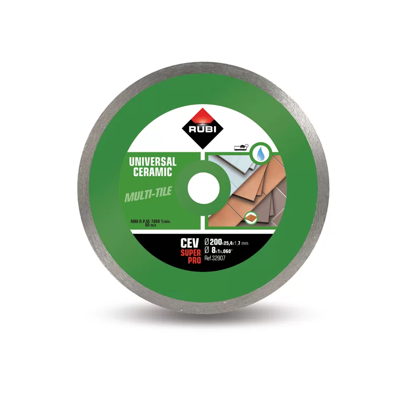 Disque Diamant Rubi CEV 200 Superpro Ø200 alésage 25,4 jante continue