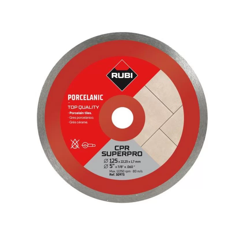 Disque diamant 125 mm grès porcelaine CONTINU - CPR