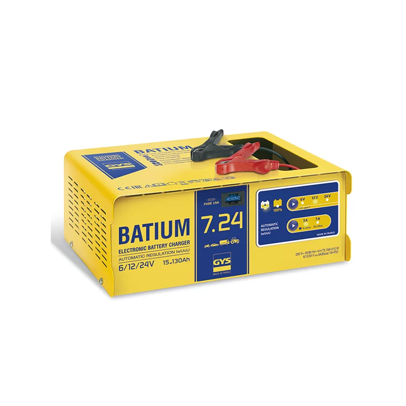 Chargeur batterie Gys 6-12-24V Batium 7-24 230V 210W