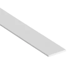 Méplat PVC blanc 50 x 2 mm longueur 2.75 m