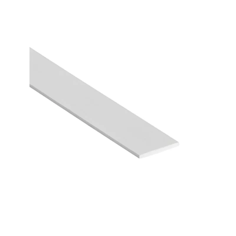 Méplat PVC blanc 50 x 2 mm longueur 2.75 m