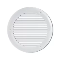 Grille de ventilation ronde intérieure ou extérieure diamètre 103 mm blanc