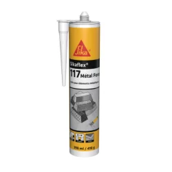 Colle Sikaflex 117 Métal Force intérieur et extérieur gris clair 290 ml